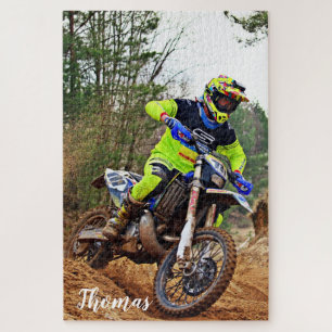 Dirt Motorcycle Bike Motocross-racisme, gepersonal Legpuzzel