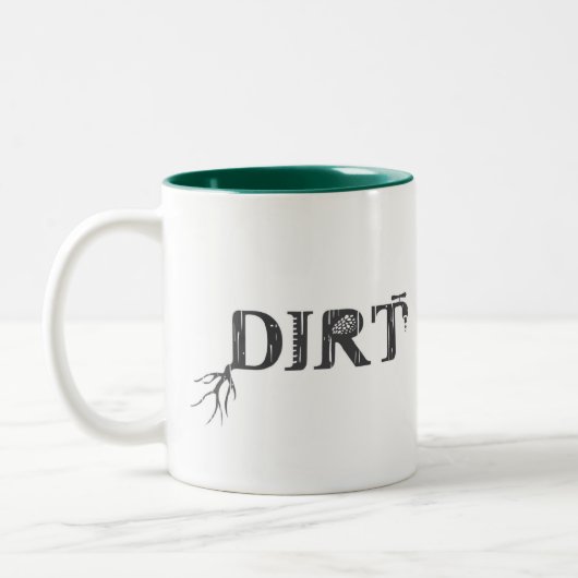 Dirt Nerd - Proud Urban Farmer Tweekleurige Koffiemok (Links)