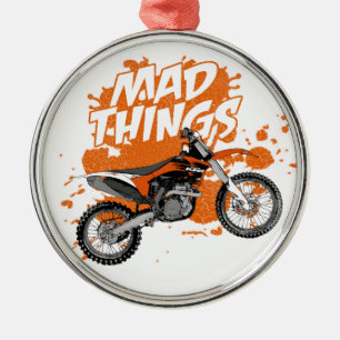Dirt racing metalen ornament