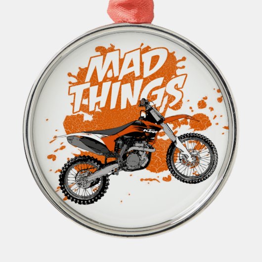 Dirt racing metalen ornament (Voorkant)