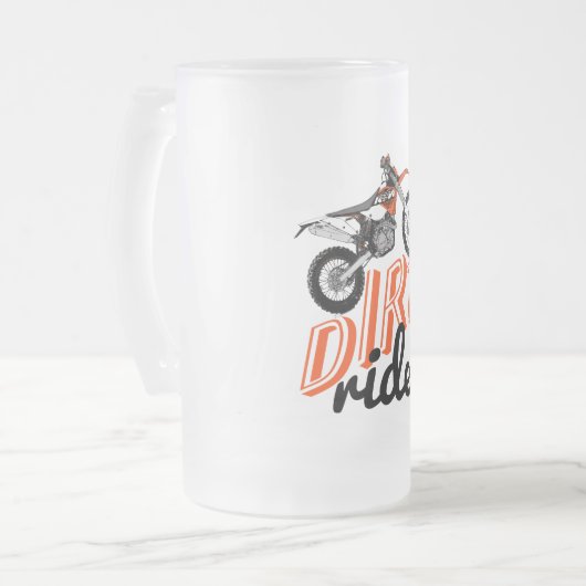 Dirt ride matglas bierpul (Voorkant links)