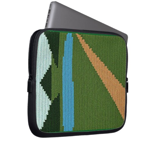 Dirt Road Artisan gehaakte print elektronica tas (Voorkant Rechts)