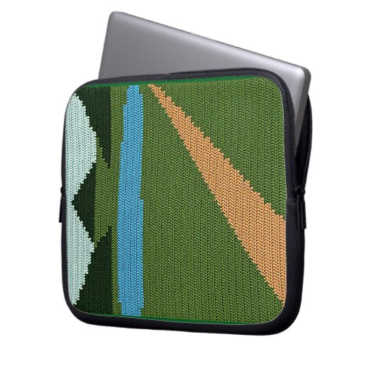 Dirt Road Artisan gehaakte print elektronica tas (Voorkant Links)