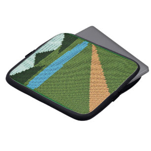 Dirt Road Artisan gehaakte print elektronica tas