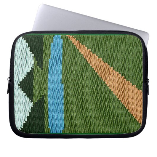 Dirt Road Artisan gehaakte print elektronica tas (Voorkant)