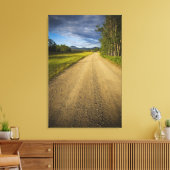 Dirt Road in Eagle, Alaska Canvas Afdruk (Insitu (Woonkamer))