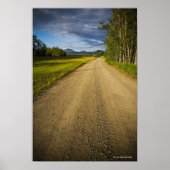 Dirt Road in Eagle, Alaska Poster (Voorkant)