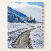 Dirt Road in Snow Ground, Europese Alpen Planner (Achterkant)