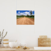 Dirt Road, Kruger National Park, Mpumalanga Poster (Keuken)