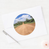 Dirt Road, Kruger National Park, Mpumalanga Ronde Sticker (Envelop)