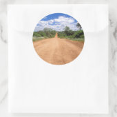 Dirt Road, Kruger National Park, Mpumalanga Ronde Sticker (Tas)