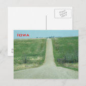 Dirt road - rural Iowa Briefkaart (Voorkant / Achterkant)