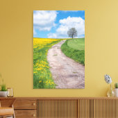 Dirt Road & Tree Canvas Afdruk (Insitu (Woonkamer))
