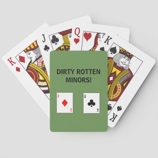 DIRT ROTTEN MINDERS DIE KAARTEN SPELEN (Achterkant)