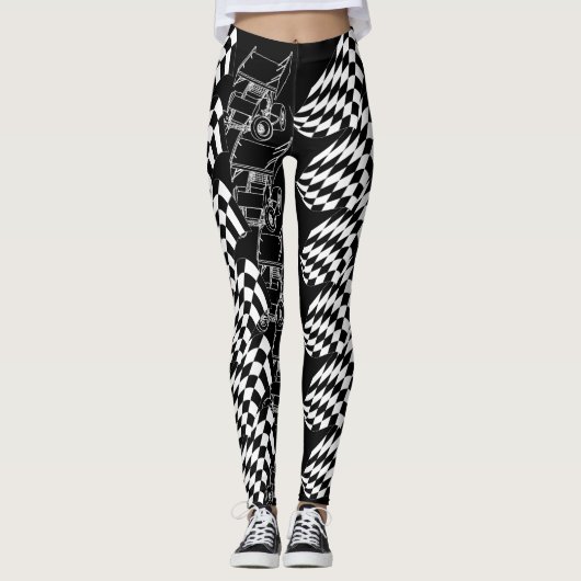 Dirt sprint leggings #4 voor donker (Voorkant)