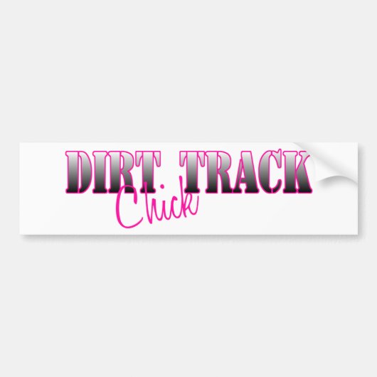Dirt Track Chick Bumpersticker (Voorkant)