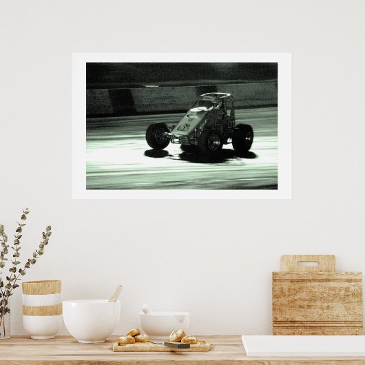 Dirt Track Night Moves Poster (Keuken)