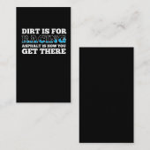 Dirt Track-raceauto Visitekaartje (Voorkant / Achterkant)