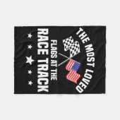 Dirt Track Racing Automobile Race American Indepen Fleece Deken (Voorkant (Horizontaal))