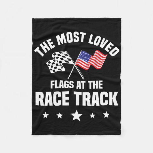 Dirt Track Racing Automobile Race American Indepen Fleece Deken (Voorkant)