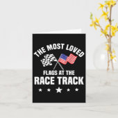 Dirt Track Racing Automobile Race American Indepen Kaart (Gele Bloem)
