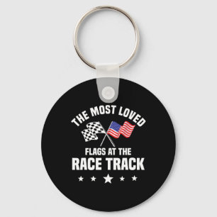 Dirt Track Racing Automobile Race American Indepen Sleutelhanger