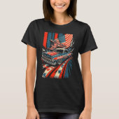 Dirt Track Racing Automobile Race American Indepen T-shirt (Voorkant)
