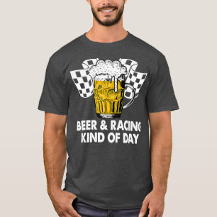 Dirt Track Racing Beer en Racing Soort Dag T-shirt