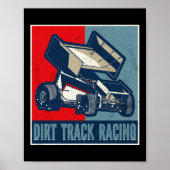 Dirt Track Racing Direct Track Racing Sprint Auto Poster (Voorkant)
