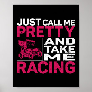 Dirt Track Racing noem me gewoon  en neem me mee Poster