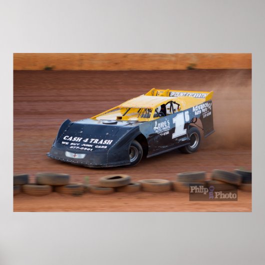 Dirt Track Racing Poster (Voorkant)