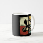 Dirt Track Racing Retro Sprint Car Sprint Koffiemok (Voorkant rechts)