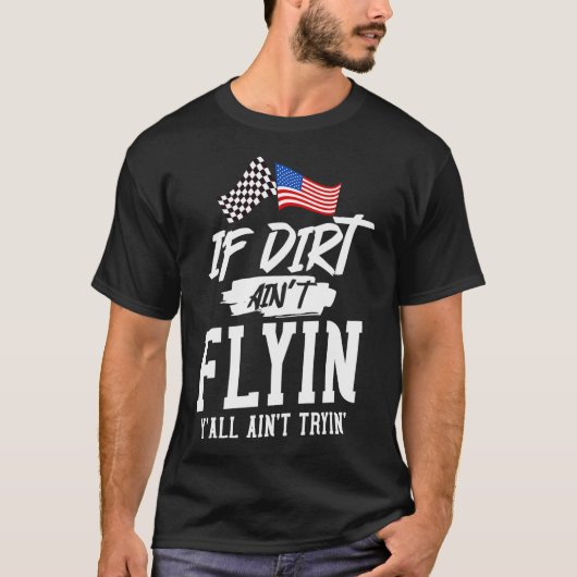 Dirt Track Racing Sprint Car Racing T-Shirt (Voorkant)