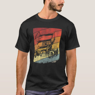 Dirt Track Racing Sprint Car  Retro T-shirt