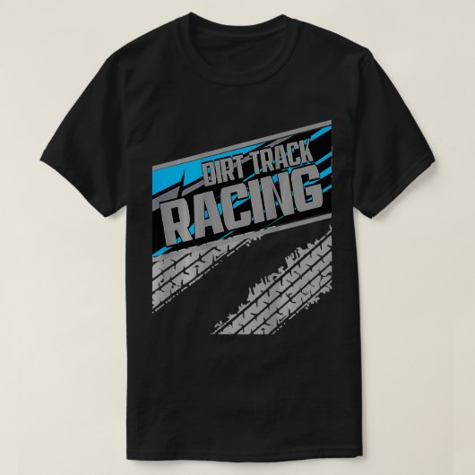 Dirt Track Racing Sprint Racing Gemodificeerd circ T-shirt (Design voorkant)