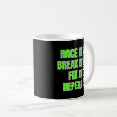 Dirt Track Racing Sprintcar Laat Model Gewijzigde  Koffiemok (Voorkant rechts)