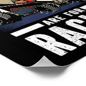 Dirt Track Racing Weekends zijn bedoeld voor racis Poster (Hoek)