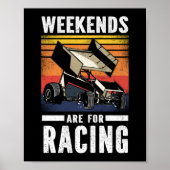 Dirt Track Racing Weekends zijn bedoeld voor racis Poster (Voorkant)