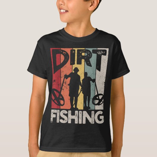 Dirt Vissen - Funny Beach Treasure Detection Meta T-shirt (Voorkant)