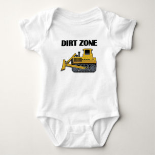 Dirt Zone (Bulldozer) - Baby Jersey  Romper