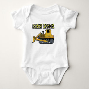 Dirt Zone (Bulldozer) - Baby Jersey  Romper