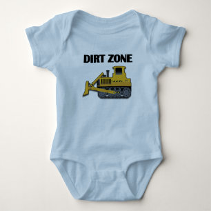 Dirt Zone (Bulldozer) - Baby Jersey Romper