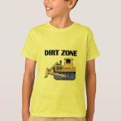 Dirt Zone (Bulldozer) - Kinderen Basic T-Shirt (Voorkant)