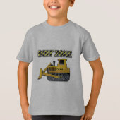 Dirt Zone (Bulldozer) - Kinderen Basic T-Shirt (Voorkant)