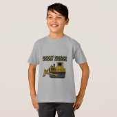 Dirt Zone (Bulldozer) - Kinderen Basic T-Shirt (Voorkant volledig)