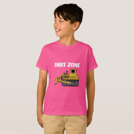 Dirt Zone (Bulldozer) - Kinderen Basic T-Shirt