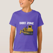 Dirt Zone (Bulldozer) - Kinderen Basic T-Shirt (Voorkant)