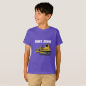 Dirt Zone (Bulldozer) - Kinderen Basic T-Shirt (Voorkant volledig)