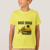 Dirt Zone (Bulldozer) - Kinderen Basic T-Shirt (Voorkant)