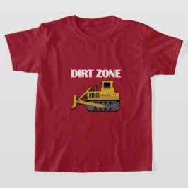 Dirt Zone (Bulldozer) - Kinderen Basic T-Shirt